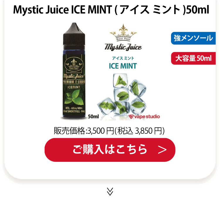 Mystic Juice ICE MINT (アイス ミント)50ml