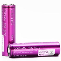 【会員10%OFF】EFEST IMR18650充電池 3,000mAh 35A