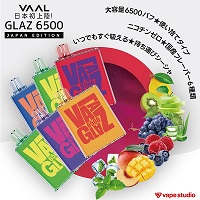 【送料無料】 VAAL GLAZ 6500(バール グラズ) 持ち運びシーシャ|使い捨てタイプ