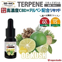 【CBD15%/60%配合】BI-SO TERPENE(テルペン) OG Kush オージークッシュ 10ml